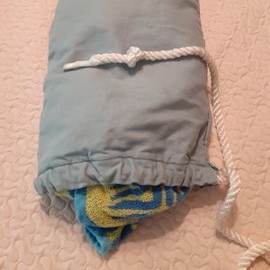 Beach Bag with Attached Towel